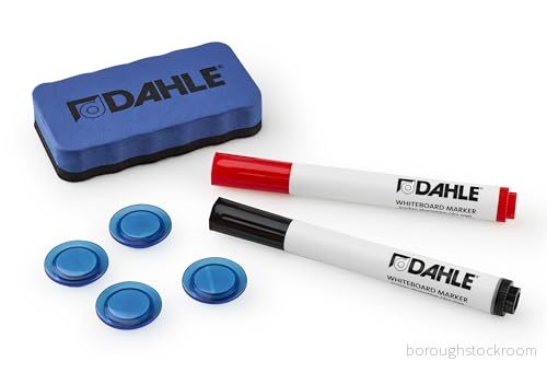Dahle 95140 13540 Whiteboard startset (2 boardmarkörer röd/svart, 4 magneter, 1 magnetisk torkare) 4009729062326