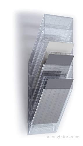 Durable 1709760400 broschyrställ vägg Flexiboxx 6, A4 stående, 1 set, transparent 7318089760405