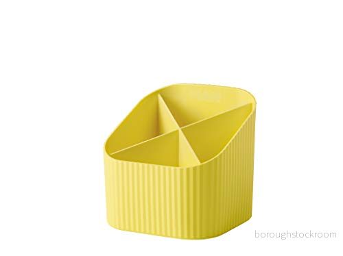 HAN skrivbordskoger Re X LOOP säger ja till 100% återvinningsbar, modern, ung design för alla skrivbordsredskap, gul, 17238 915 4012473172845