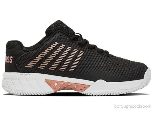 K-Swiss Dam Hypercourt Express 2 Sportskor, svart/vit/roséguld, 37 EU, Svart vit roséguld, EU 192935846690