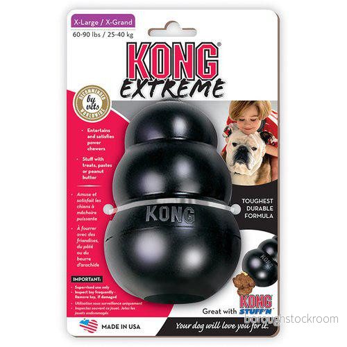 Kong Extreme Svart XL 13x9 cm 35585111025