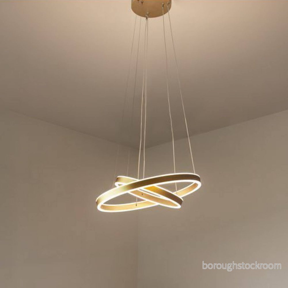 SLV One dubbel LED pendellampa, mässing, Ø 60 cm 4024163252614