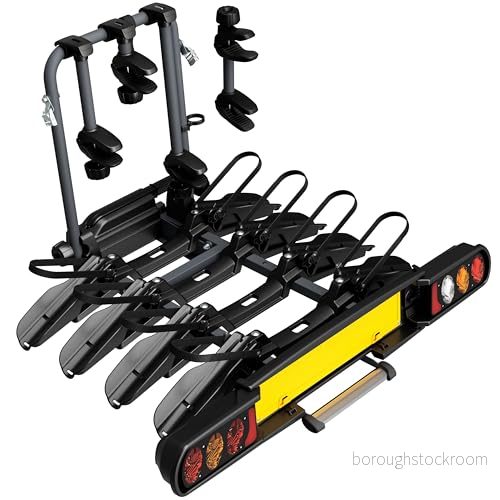 Peruzzo Cykelhållare med Pure Instinct koppling Bär upp till 4 cyklar (60 kg max) Fat Bike kompatibel Lutningslås för bagageutrymme 8015058708404