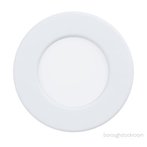 EGLO LED installationsstrålkastare Fueva 5, Ø 8,6 cm, spot av stål och en plast lampyta, installationslampa i vitt, 9002759991470
