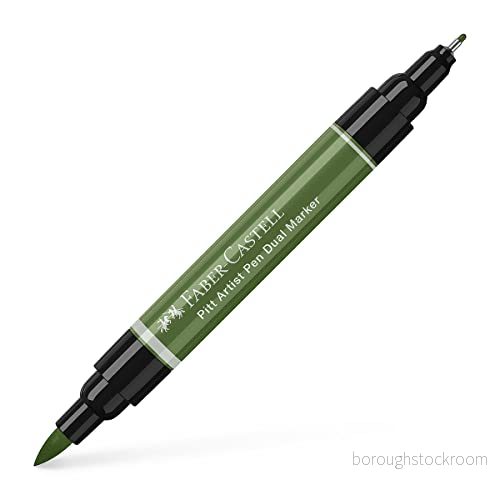 Faber Castell PITT Artist Pen Dual Marker India Ink krom. grön ogenomskinlig 4005401621744