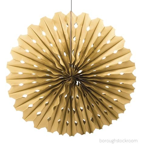 Folat Honeycomb Fan Gold 45cm 8714572603508