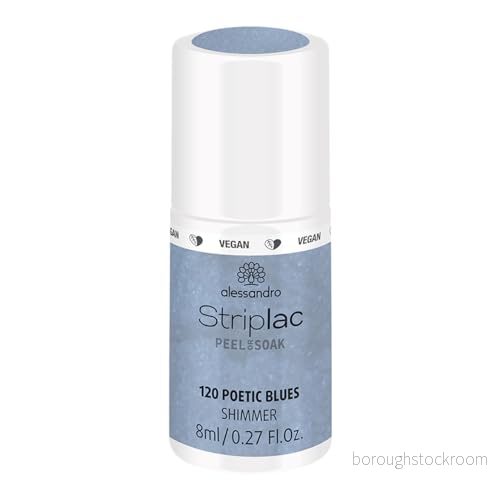 alessandro Striplac PEEL OR SOAK BABY PINK Vegan Nagellack, Storlek: 8 ml, Poetic blues 4025087481203