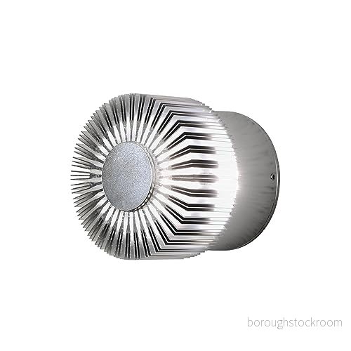 Konstsmide Monza 7900 310 vägglampa HighPowerLED/B: 9 cm D: 8 H: cm/1 x 3 W/IP44/aluminium/silvergrå 7318307900316