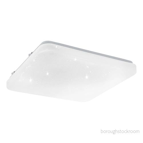 Eglo LED taklampa Frania S, 1 glödlampa med stjärnhimmelseffekt, material: Stål, plast, färg: vit, L: 28 cm 9002759978815