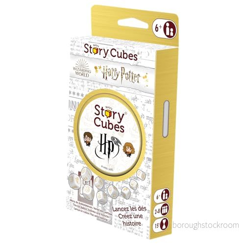 Asmodee RORY'S Story Cubes: Harry Potter brädspel för vuxna och barn från 6 år tärningsspel historiegenerator trollkarlens fans 2 till 8 spelare 15 minuter 3558380077312