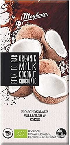 BIOMJÖLKSKOKOLAD MED KOKONUTFLAG 100 g - MEYBONA 4010139185000