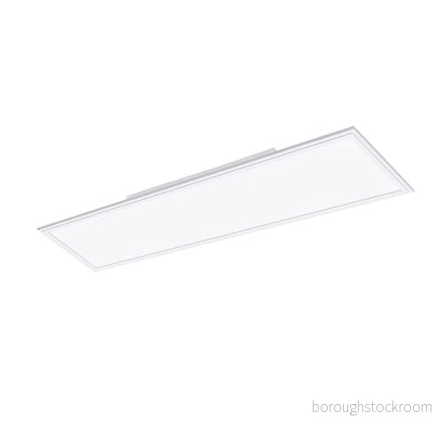 Eglo Access LED taklampa, Salobrena A, 1 glödlampa vägglampa, taklampa av aluminium och plast i vitt, med fjärrkontroll, färgtemperaturförändring (varm, neutral, kall), dimbar, L 120 cm 9002759982058