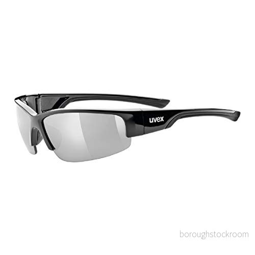 uvex sportstyle 215 sportglasögon för dam och herr speglande tryckfri bärkomfort & perfekt passning black/silver one size 4043197228068