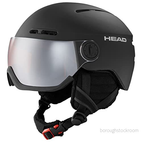 HEAD KNIGHT visir skidhjälm för vuxna, unisex, svart, XS/S 726424614493