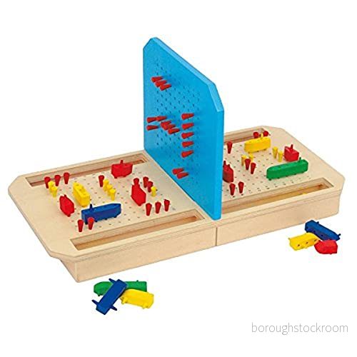 Small Foot Sjunkande fartyg av trä, med pluggbara spelelement, strategispel för unga och gamla, från 6 år, människor 3457, röd 4020972034571