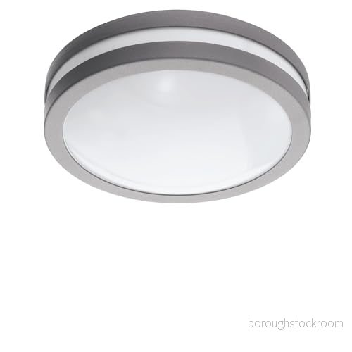 EGLO Smart Home LED Taklampa Locana C, utomhusbelysning dimbar, förzinkat stål i silver, vit plast, varmvit, IP44 9002759335724