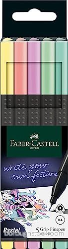 Faber-Castell Fineliner Pastellfärger 0,4 mm 5-pack 4005401516026