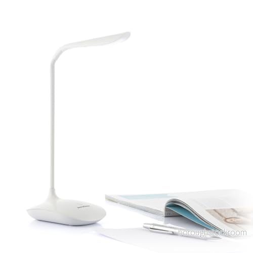 InnovaGoods® Bordslampa LED Lum2go med 3 intensitetsnivåer, vit och varm belysning, perfekt för nattduksbord, skrivbord, vardagsrum, kontor andra utrymmen. 8435527817336