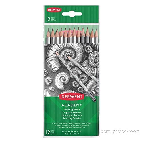Derwent Academy Skisspennor, 2H3B, 12 Pack, 2300412 5028252299428