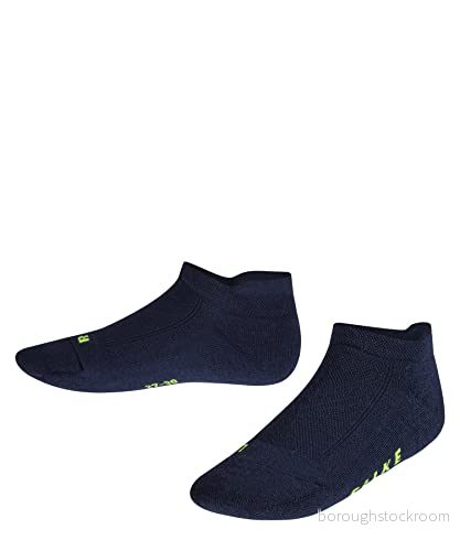 FALKE unisex barn Ankelstrumpor Cool Kick Sneaker K Sn mjuk andningsbar snabbtorkande kort enfärgat 1 par, Blå Marine 6120, 27 30 4043874699891