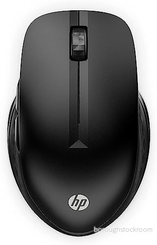 HP 430 Trådlös mus anslutning med 2,4 GHz och Bluetooth 5.2 USB dongel 4 000 dpi knappar för upp till 2 enheter svart inkl. 1 x AA batteri livslängd 24 månader 195908246558