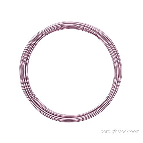 Vaessen Creative Aluminiumtråd, Rosa, 1,5 mm x 5 m, Pysseltråd, Dekorativ Tråd, Blomtråd, Smycken, Böjlig Smyckestråd, 500 0,15 cm 8716052168200