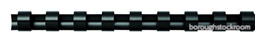 Fellowes A4 28 mm plastbindningskammar för kambindningsmaskin, bindningar 201 till 240 sidor, svart, förpackning med 50 77511534898