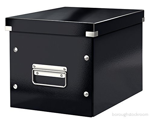 Leitz WOW Click and Store Förvaringsbox, medium, svart, 61090095 4002432117284