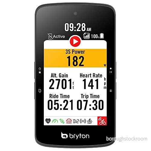 Bryton Rider S800T med Dual Sensor, Cardio Headband och Aluminium Front Support Unisex Vuxen, Svart, Unik 4718251593160