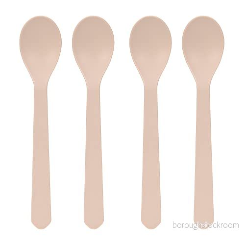 LÄSSIG Barnbestick barnsked set 4 delar utan melamin, BPA fri, tillverkad av biokomposit/spoon st geo, pulver rosa 4042183986838