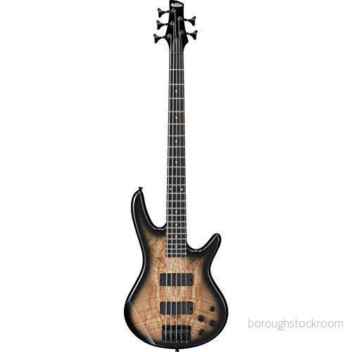 Ibanez GIO serien GSR205SM NGT 5 strängar spaltad lönn elbasgitarr med basboost naturlig grå explosion 4515276678502