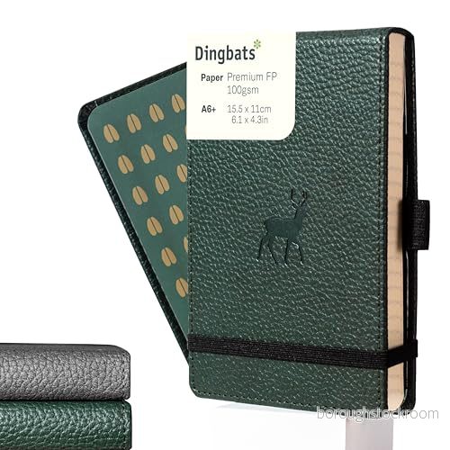 Dingbats* Wildlife A6 Reporter Green Deer Notebook Squared 5285003136467