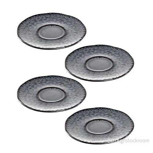 LEONARDO HOME 018599 MATERA keramisk botten 11 cm antracit 4 pack, keramik 4045037185999