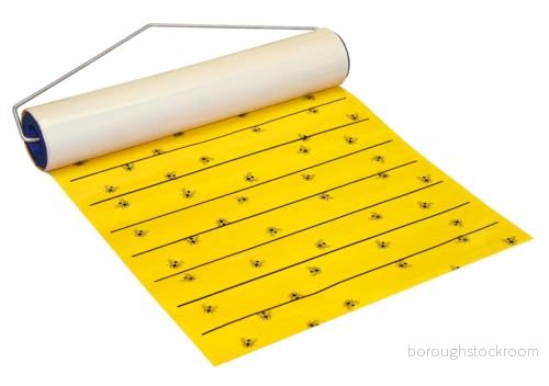 Kerbl Flugrulle Fly Master 9 m rulle insektsfälla med en lockeffekt genom gulpapper utan gift enkel och ren tillämplig 100% effektiv 4018653093269