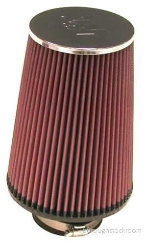 K&N universellt klämbart luftfilter: Hög prestanda, premium, tvättbar, ersättningsfilter: Flänsdiameter: 3 cm, filterhöjd: 8 tum, flänslängd: 1,75 form: Rund avsmalnad, RC 5106 24844103253