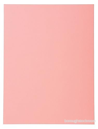 Exacompta Ref 420003E Forever Collection återvunnen fyrkantig klippmapp A4 (210 x 297 mm), 170 gsm bräda, Blue Angel certifierad rosa (paket med 100) 3288584200031