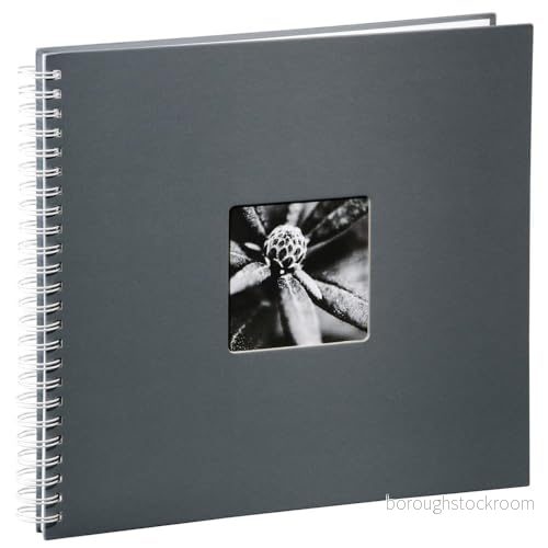 Hama Fine Art Spiralbund Fotoalbum 50 Sidor, Grå, 36x32 cm 4007249021137