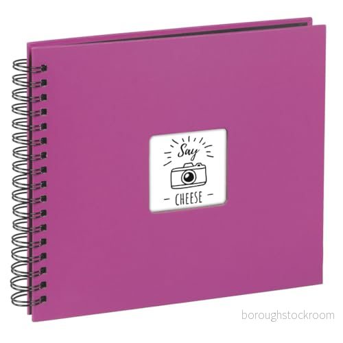 Hama "Fine Art" Spiral Album 36 x 32 cm 50 Black Pages pink 4007249106087