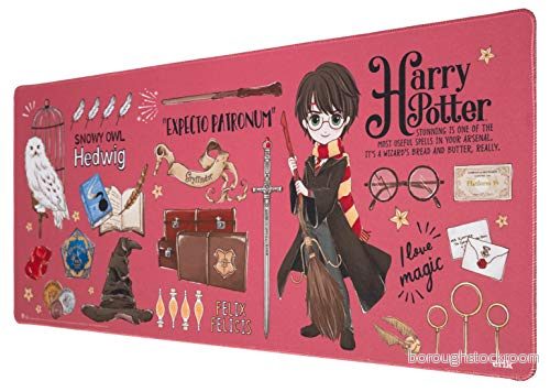 Grupo Erik Harry Potter XXL Mouse Mat Desk Pad 31.5" x 13.78" Non Slip Rubber Base Pad, Gaming Keyboard Gifts 8435497254377