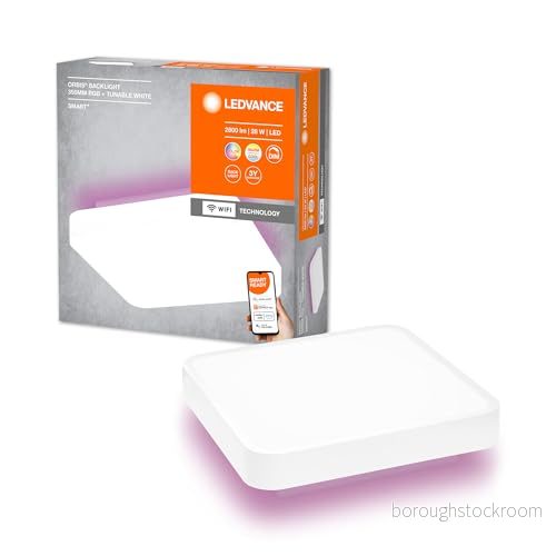 LEDVANCE SMART+ Orbis Backlite, Smart takbelysning, Wi Fi, Vit, Polykarbonat, Stål, 3000 K, 6500 K 4058075572850