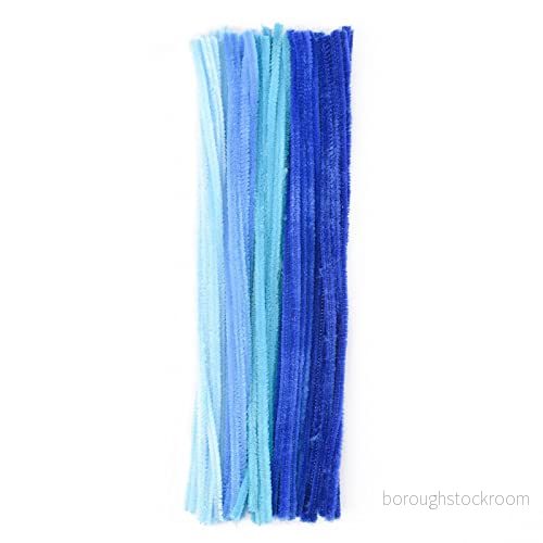 Vaessen Creative Chenille trådar, nylon, blå, 0,6 x 30 cm 8716052159413