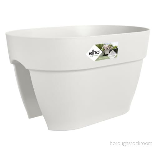 Elho Vibia Campana Flower Bridge 40 Plantor för balkong och utomhus Ø 39 x H 22 Silke vit 8711904495077