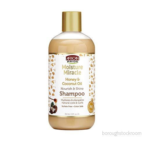 African Pride Moist./Miracle Honey & Coconut Shampoo 12 Oz. 802535155121