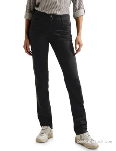 Cecil Dam jeans raka, svart, 28W x 30L 4063044512362