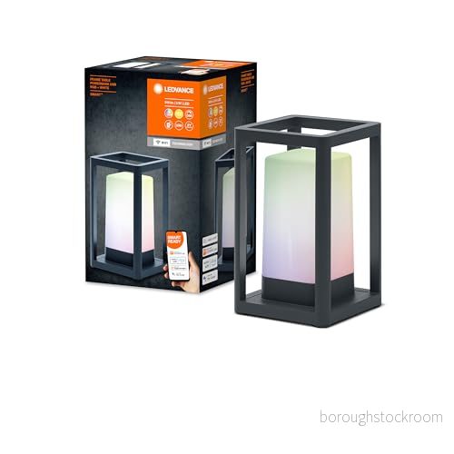 LEDVANCE Smart trädgårdsarmatur LED: för bord, SMART+ TABLE FRAME MULTICOLOR / 5 W, V, Varmvit, 3000 K, material: aluminium, IP44, Förpackning med 1 4058075564466