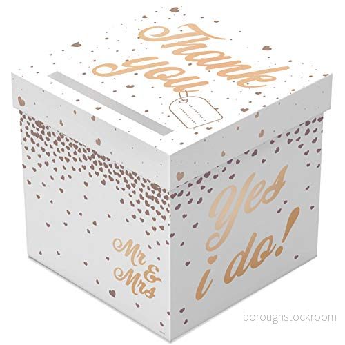 Folat Bröllop Rose Gold kuvert box 8714572214247