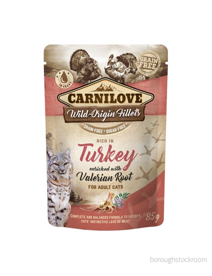 Carnilove cat pouch rich in Turkey enriched w/Valerian 85g 8595602537525