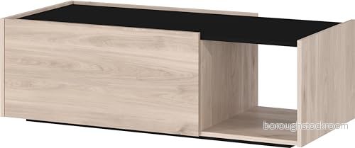 Germania Soffbord 1300627 GW Cantoria, i ek/svart, med två flikar, 112 x 37 53 cm (B H D) 4005949130067