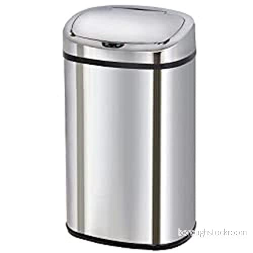 Kitchen MOVE - KÖK BAT-58LS06 AS Poubelle Automatique de Cuisine Carré Finition Chrome INOX 40 x 28 67 cm 3760119733004