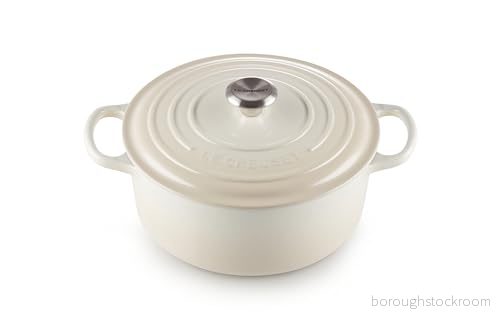 Le Creuset Signature Round Cast Iron Casserole 26 cm Meringue 24147303435